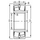 22208 CW33 [Kinex] Spherical roller bearing