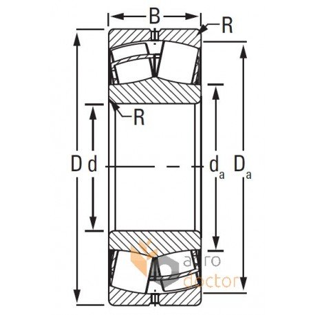 243618 Claas [SNR] Spherical roller bearing