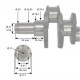 Crankshaft GM1264 Genmot for John Deere engine