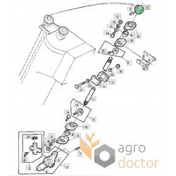 Grain unloading sprocket Z12329 John Deere 17T