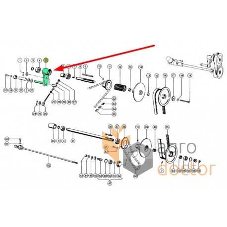 Header variator lever 0006702102 Claas