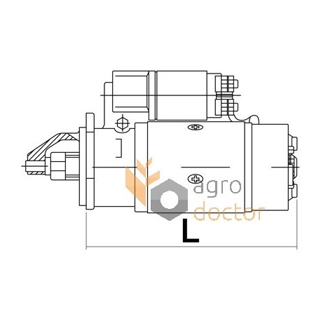 John Deere engine starter 12V, 3.1KW, Z10