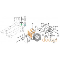 Buje (distance) for gearbox 995151 Claas Conspeed corn headers