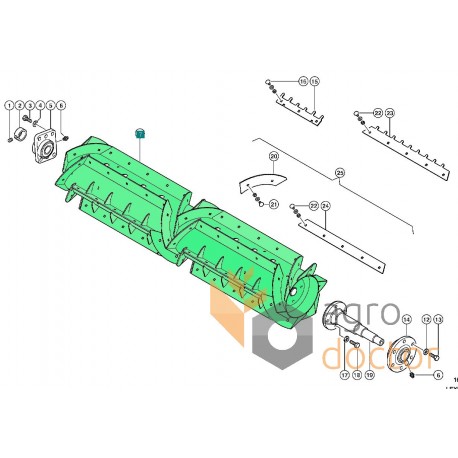 777625 Thresher impeller drum for Claas Lexion combine harvester