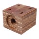 Wooden bearing SR637219 for Massey Ferguson harvester straw walker - shaft 25 mm [Agro Parts]