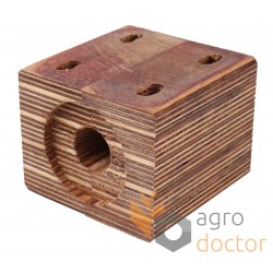 Cojinete de madera SR637219 para Massey Ferguson sacudidor de paja de cosechadora Claas - shaft 25 mm [Agro Parts]