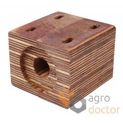 Cojinete de madera SR637219 para Massey Ferguson sacudidor de paja de cosechadora Claas - shaft 25 mm [Agro Parts]