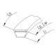 Courroie trapézoïdale Z62215 adaptable pour John Deere [Gates ]