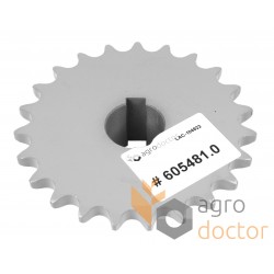Elevator auger drive sprocket - 605481 suitable for Claas, T23