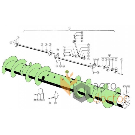 دراس التغذية 676161 مناسب ل Claas، الرأس 4500mm