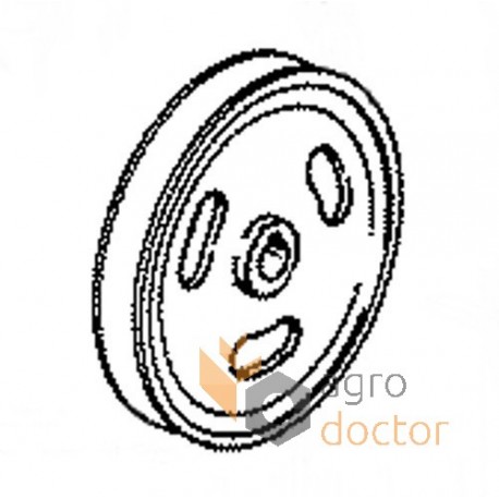 V-belt pulley 629158 suitable for Claas