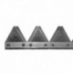 Lame de faucheuse 771546 adaptable pour Claas pour tablier de coupe 2690 mm - 34 lames dentelées