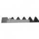 Lame de faucheuse 670292 adaptable pour Claas pour tablier de coupe 4500 mm - 60 lames dentelées