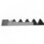Conjunto de cuchillas 4500 mm, Claas adecuado para 670292 - 60 segmento , en conjunto