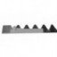 Knife assembly 670292 suitable for Claas for 4500 mm header - 60 serrated blades