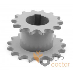Double sprocket 648119 suitable for Claas - T14/T17