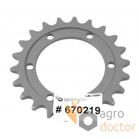 Grain head sprocket 670219 suitable for Claas - T22