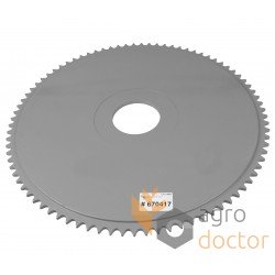 Grain head sprocket 670417 suitable for Claas (614992 Claas) - T85