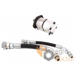 Pompe hydraulique with valve and oil lines AZ33650 adaptable pour John Deere