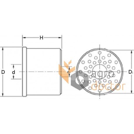 Fuel filter P556245 [Donaldson]