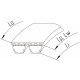 Wrapped banded belt 667651 suitable for Claas [Continental Agridur Horse Power (reinforced)]