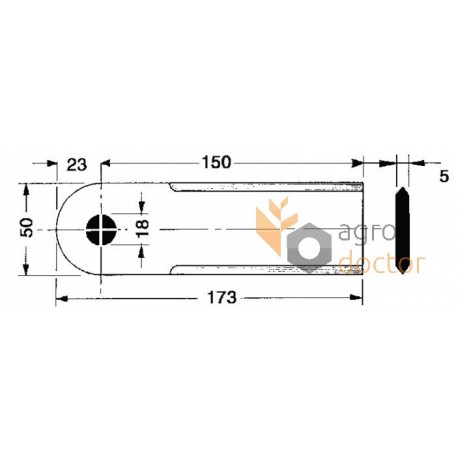 Z42176 Free-swinging knives John Deere [Rasspe]