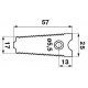 Grain head cutter bar knife section 206280M1 for Massey Ferguson combines