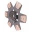 Clutch disc (D300, z25) AZ24042 suitable for John Deere