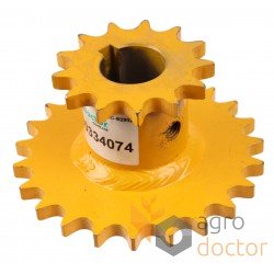 Piñón doble 80334074 New Holland - Z23/Z13