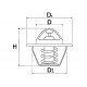 Termostato de motor - 2485613 Perkins [Bepco]