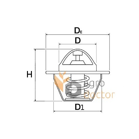 Termostato de motor - 2485613 Perkins [Bepco]