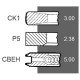 Engine piston rings AR55759 John Deere, set 3 rings [NE Germany]