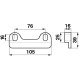 Knife thumb 626748 suitable for Claas