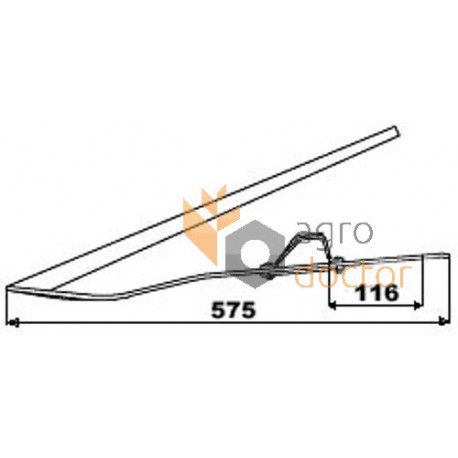 Levantador de cosechasAZ34208 de segadora de cosechadora John Deere, 575mm