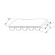 074771.2 suitable for Claas Jaguar - Wrapped banded belt 5HB-5030 [Roflex]
