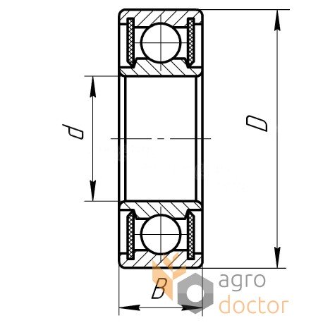 6309-2RSC3 [SKF] Roulement à billes à gorges profondes