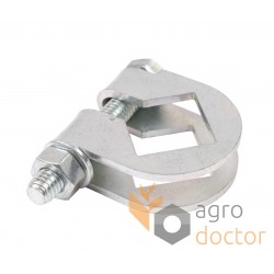 Clamp with bolt for square shaft G22505085 Gaspardo header