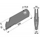 Coulter knife 00310262 suitable for HORSCH , mm