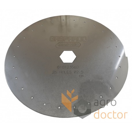 10123560 Seeding disc (sunflower) G(26x 2.5mm) suitable for Gaspardo