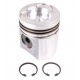 Piston with wrist pin for engine - AR93627 John Deere 3 rings