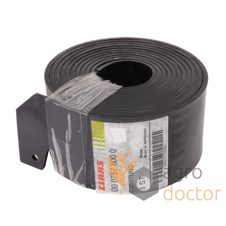 Rubber sealing strip for shaker shoe frame 757800 suitable for Claas