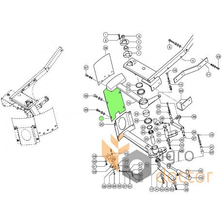 Spreader guard 783098 Claas [Original]