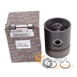 Piston with wrist pin for engine - 31355226 Perkins 3 rings [GB Ricambi Group]