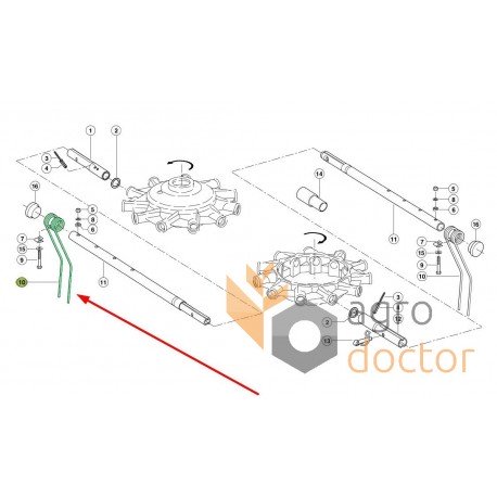 Pick-up spring tine 955483 Claas (Lexion, Liner)