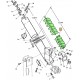 Entleerungsschnecke AZ49211 passend fur John Deere , 2076mm