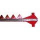 Knife assembly 402722M92 suitable for Massey Ferguson for 3000 mm header - 41 serrated blades