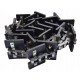 Clean grain Elevator roller chain assembly with 24 paddles