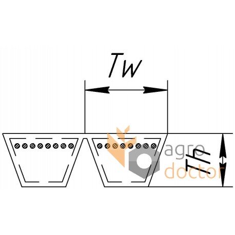 РЕМІНЬ багатоклиновий 2500 - 2HB Agrobelts
