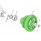 with dampener Pulley AR74368 John Deere