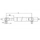 Spring cylinder for hood - 739047 suitable for Claas